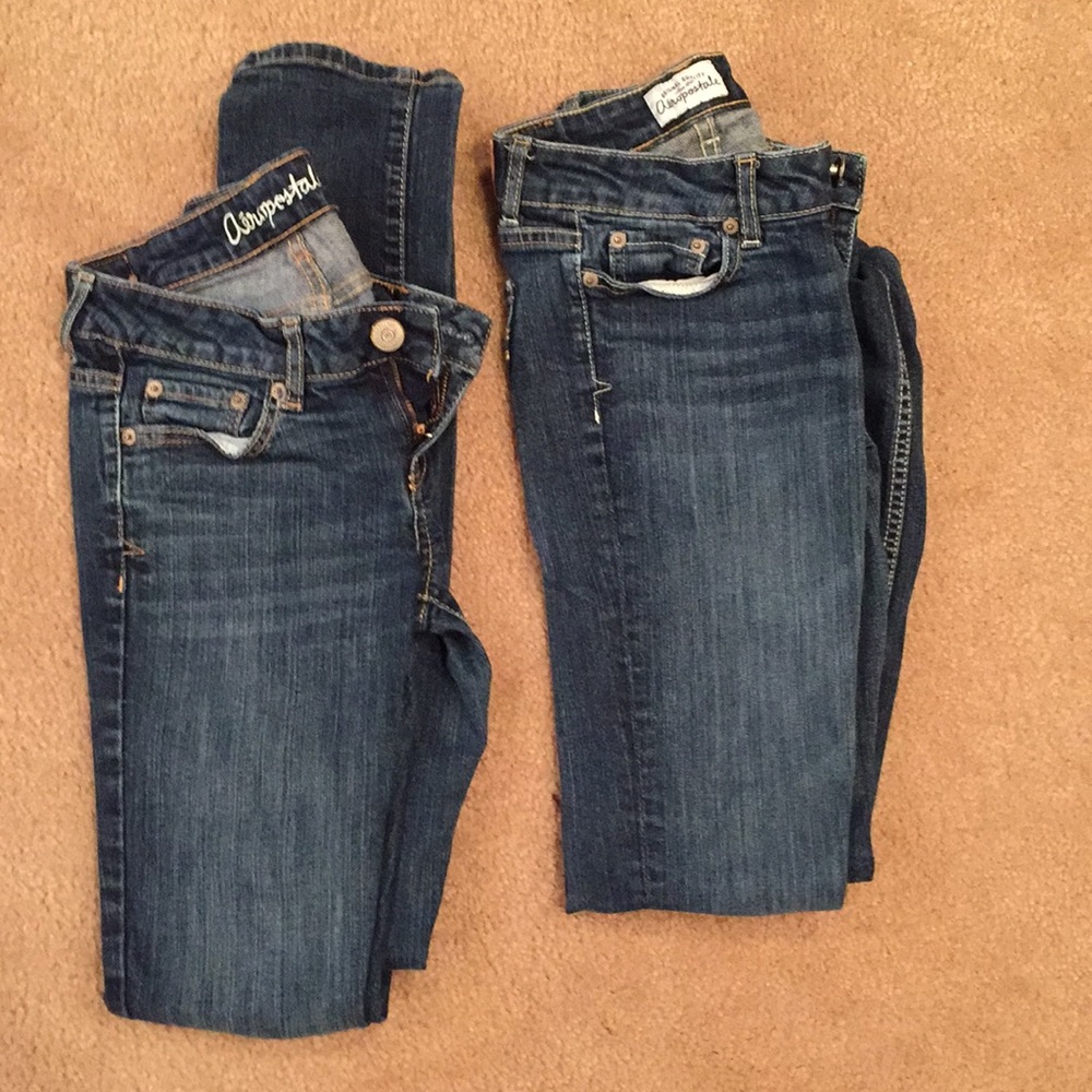 2 pair of Aeropostale jeans size 0